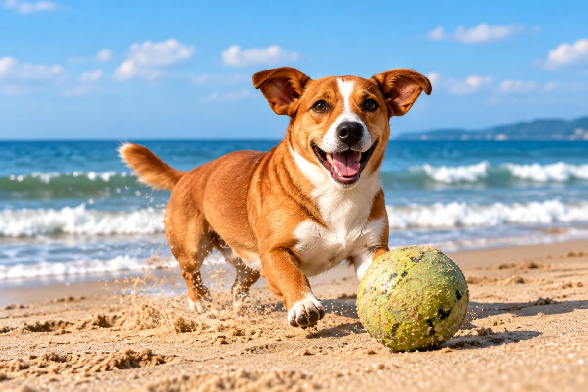 Cachorro brincando